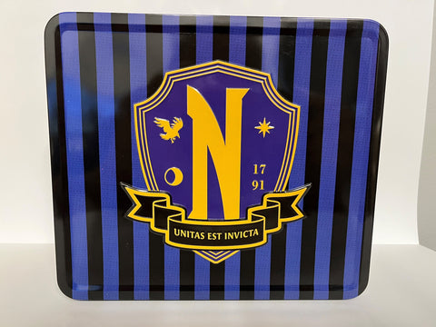 Tin Titans: Wednesday - Nevermore Academy Lunch Box W/Beverage Container (Previews Exclusive)