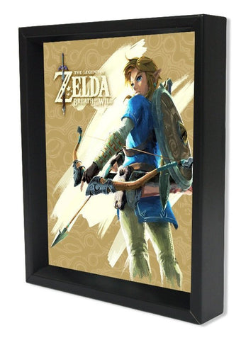 Legend of Zelda Lenticular Shadow Box: Breath of the Wild - Adventure