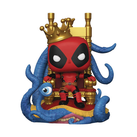 POP Marvel Deluxe: King Deadpool on Throne