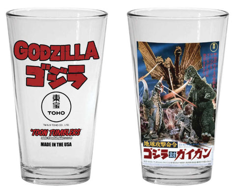 Godzilla 1972 Godzilla vs Gigan Movie Pint Glass