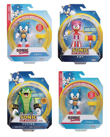 Sonic The Hedgehog 4in Articulated Action Figure Wv10 Assortment