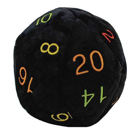 Jumbo Novelty D20 Dice Plush Rainbow