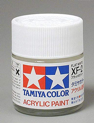 Tamiya Flat White Mini Acrylic Matte Finish XF-2