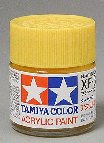 Tamiya Flat Yellow Mini Acrylic Matte Finish