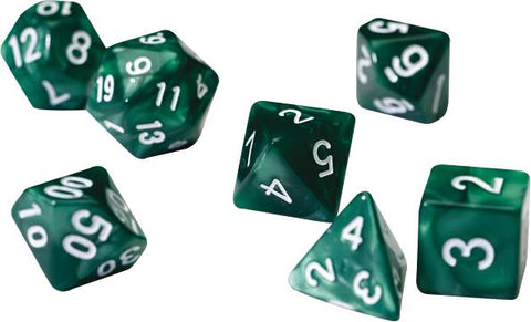 Sirius Dice Set: Green Acrylic