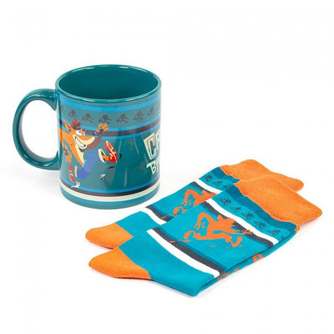 Crash Bandicoot Mug/Socks Gift Set